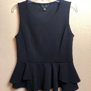 Thalia Sodi Textured Peplum Top